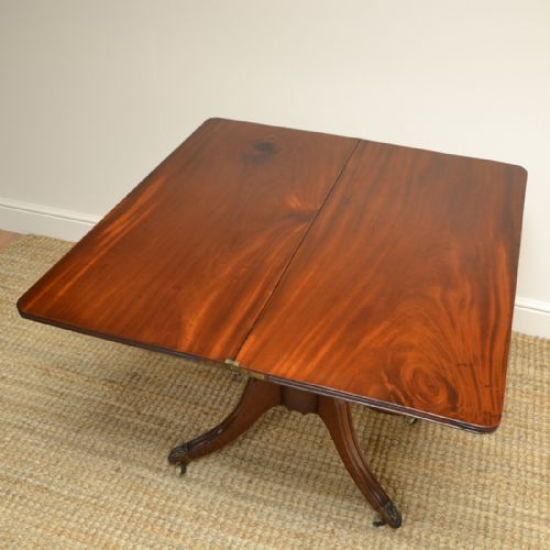 fig 2. Regency Mahogany Antique Tea Table