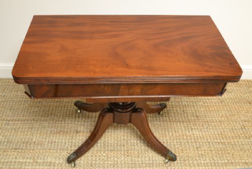fig 3. Regency Mahogany Antique Tea Table