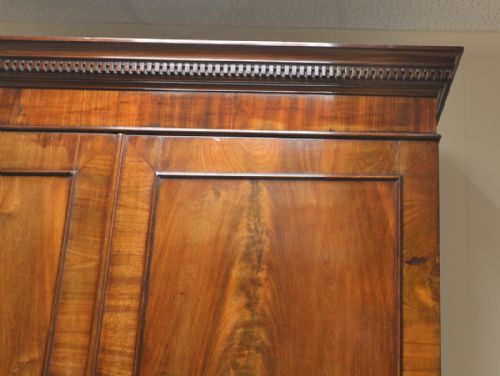 fig 2. Country House Georgian Mahogany Antique Linen Press