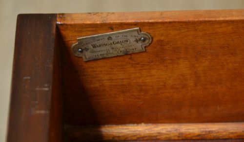 fig 1. Small Edwardian Waring & Gillows Antique Chest of Drawers