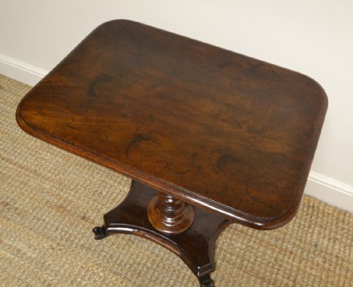 fig 1. Victorian Mahogany Antique Occasional Side Table.