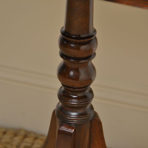fig 2. Unusual Regency Mahogany Pedestal Occasional Table