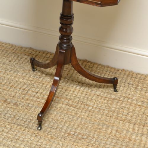 fig 3. Unusual Regency Mahogany Pedestal Occasional Table