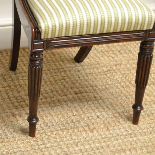 fig 2. High Quality Set of Eight Regency Walnut Antique Dining Chairs