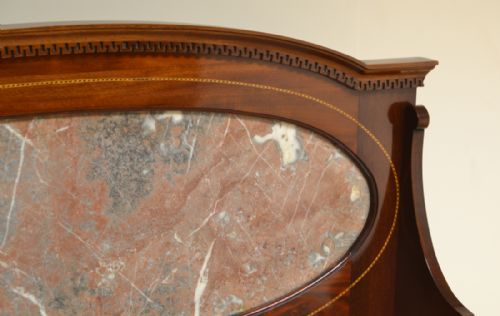 fig 2. Quality Victorian Mahogany Inlaid Antique Wash Stand