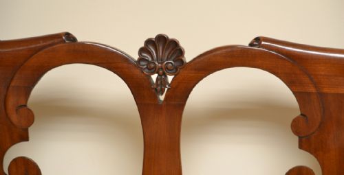 fig 2. Quality Edwardian Mahogany Antique Double Chair-Back Settee