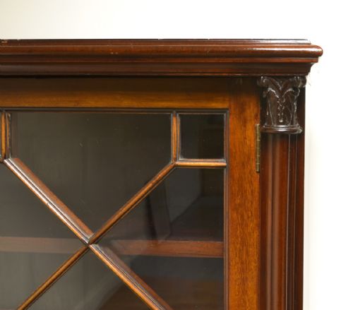 fig 1. Small Slim Glazed Victorian Antique Bookcase
