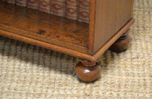 fig 2. Unique Regency Mahogany Tall Waterfall Antique Open Bookcase