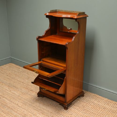fig 2. Victorian Walnut Antique Side Cabinet