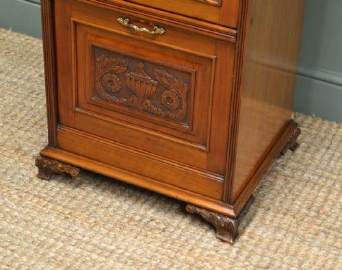 fig 3. Victorian Walnut Antique Side Cabinet