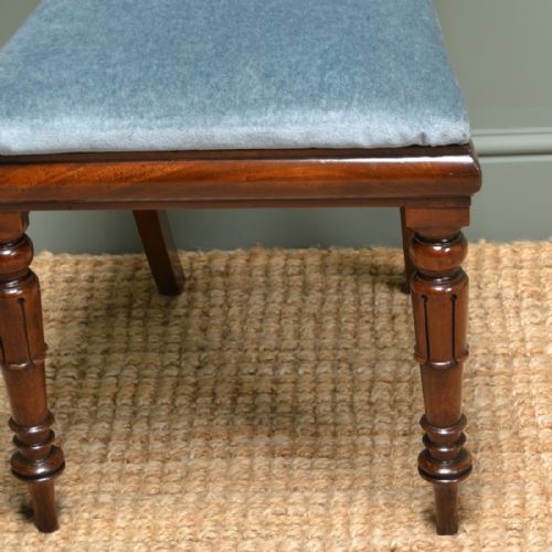 fig 3. Spectacular Set of Six William IV Mahogany Antique Dining Chairs