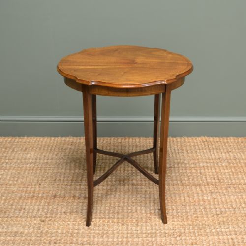 Edwardian Walnut Antique Occasional Table