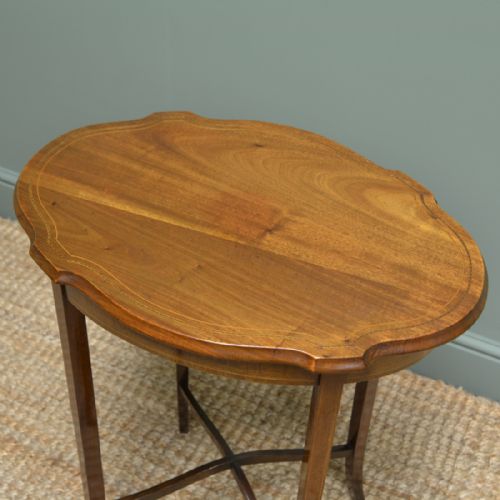 fig 1. Edwardian Walnut Antique Occasional Table