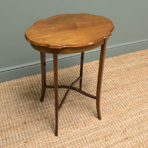 fig 2. Edwardian Walnut Antique Occasional Table