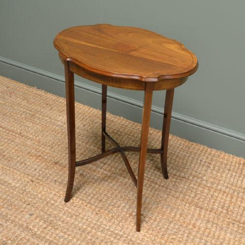 fig 3. Edwardian Walnut Antique Occasional Table