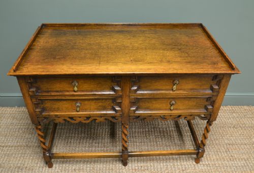 fig 1. Quality Edwardian Oak Antique Dresser Base