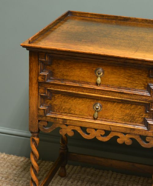 fig 2. Quality Edwardian Oak Antique Dresser Base
