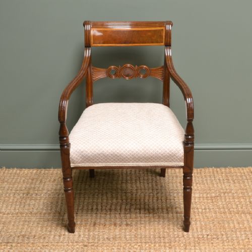 Regency Mahogany Antique Carver Arm Chair