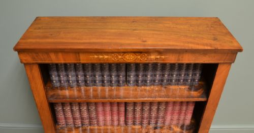 fig 1. Victorian Country House Walnut Antique Open Bookcase