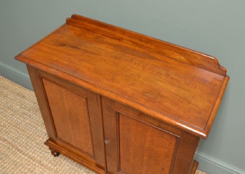fig 1. Unusual Victorian Small Slim Oak Antique Cupboard