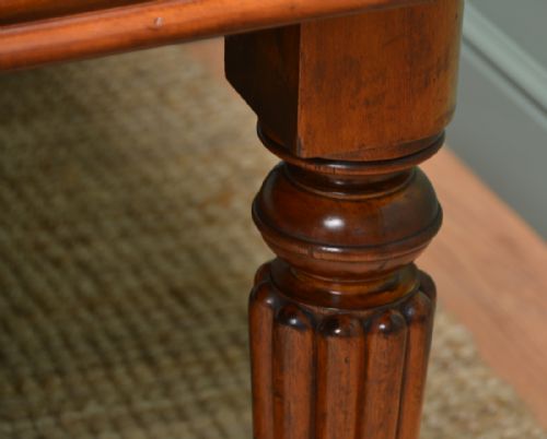 fig 2. Large Victorian Figured Mahogany Antique Wind Out Dining Table