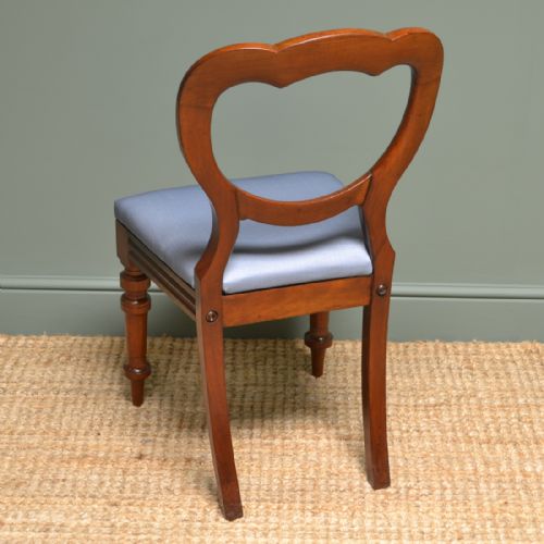 fig 1. Set Of 12 Victorian Mahogany Antique Balloon Back Chairs