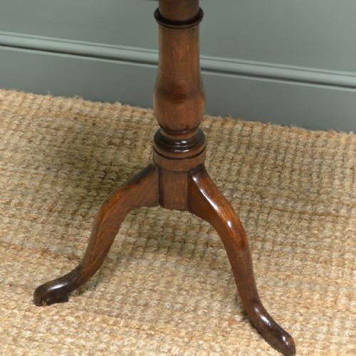 fig 1. Country House Georgian Elm Antique Tripod Table