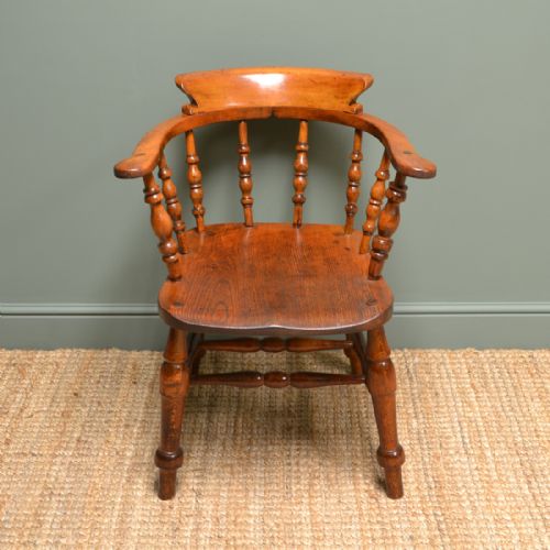 Victorian Country House Smokers Bow Antique Carver Chair