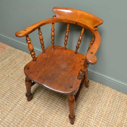 fig 1. Victorian Country House Smokers Bow Antique Carver Chair