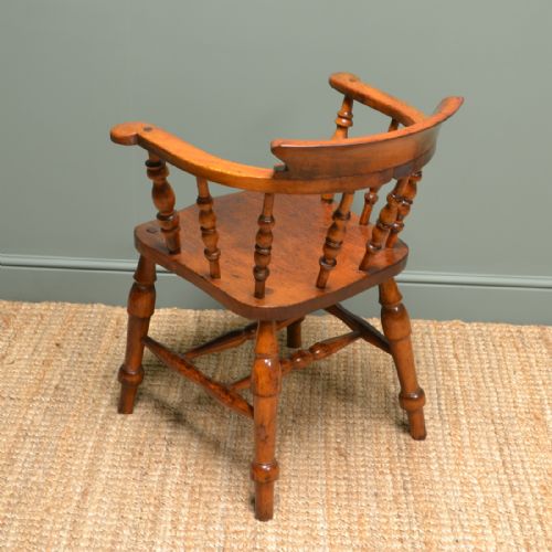 fig 3. Victorian Country House Smokers Bow Antique Carver Chair