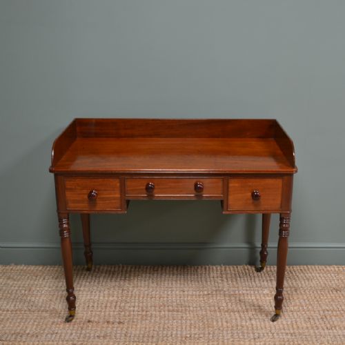 Stunning Quality Regency Mahogany Antique Writing Table