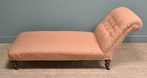 fig 3. Victorian Walnut Antique Chaise Longue
