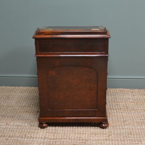 fig 2. Stunning, Rare Yew Victorian Antique Davenport Desk