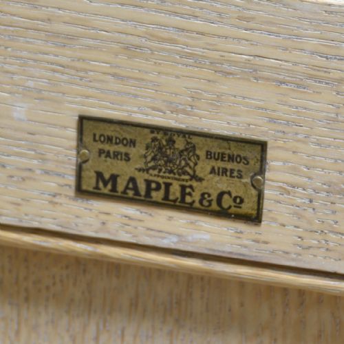 fig 1. Quality Maple & Co Victorian Limed Oak Antique Cupboard