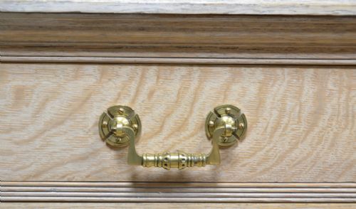 fig 2. Quality Maple & Co Victorian Limed Oak Antique Cupboard