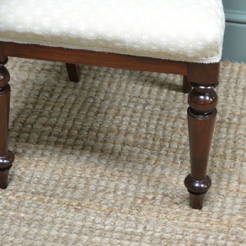 fig 1. Six Victorian Mahogany Antique Balloon Back Chairs