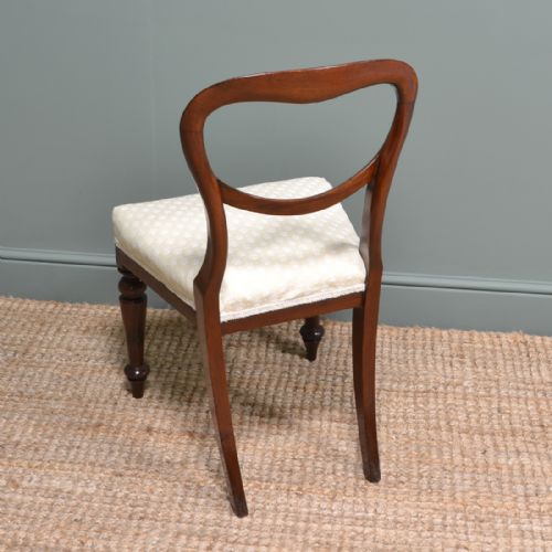 fig 2. Six Victorian Mahogany Antique Balloon Back Chairs