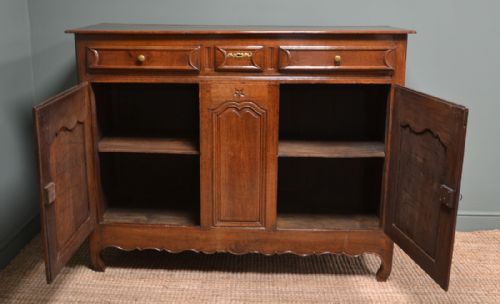 fig 1. Large 18th Century Country French Oak Antique Dresser 