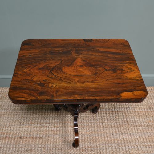 fig 2. Spectacular Quality Rosewood Antique Victorian Occasional Lamp Table