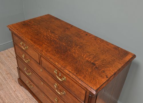fig 1. Quality Country Oak George III Antique Chest Of Drawers