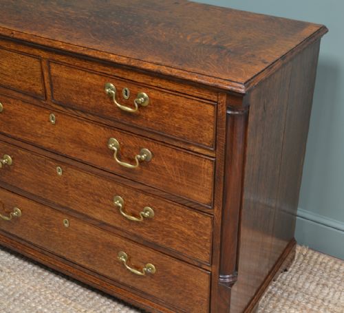 fig 2. Quality Country Oak George III Antique Chest Of Drawers