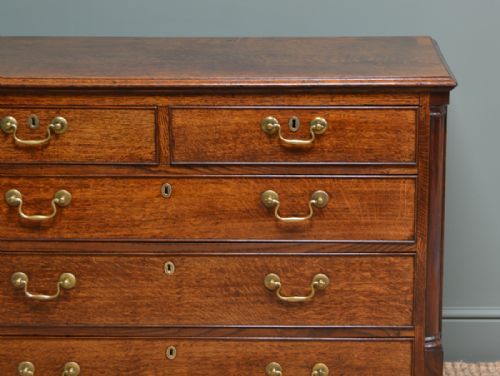fig 3. Quality Country Oak George III Antique Chest Of Drawers