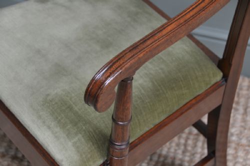 fig 1. Quality Georgian Mahogany Antique Desk Chair 