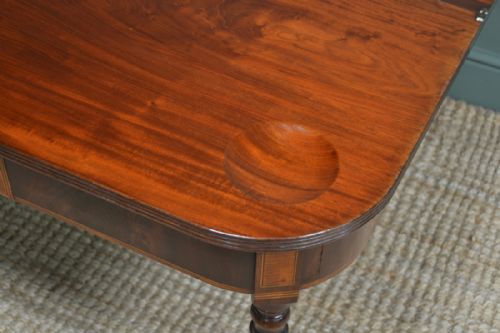fig 1. Beautiful Victorian Mahogany Antique Games Table by A Blain & Son, Liverpool