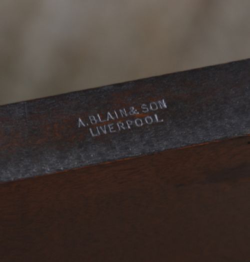 fig 2. Beautiful Victorian Mahogany Antique Games Table by A Blain & Son, Liverpool