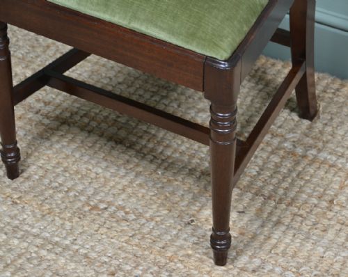 fig 2. Quality Georgian Mahogany Set of Four Antique Dining Chairs