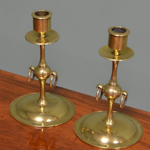 Pair of Brass Antique Candle Sticks