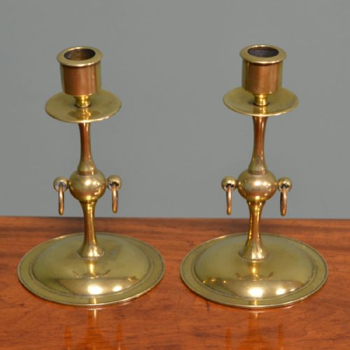 fig 2. Pair of Brass Antique Candle Sticks