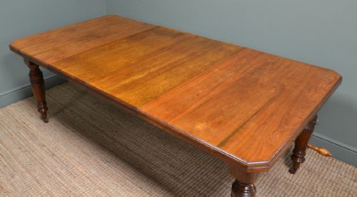 fig 2. Victorian Walnut Country House Antique Extending Dining Table