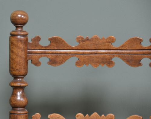 fig 3. Pair of Fruitwood Antique Ladder Back Chairs